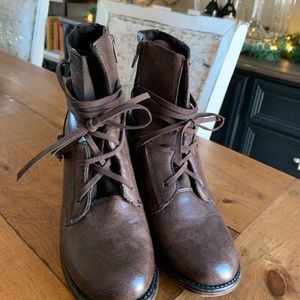 Brown Booties Size 8
